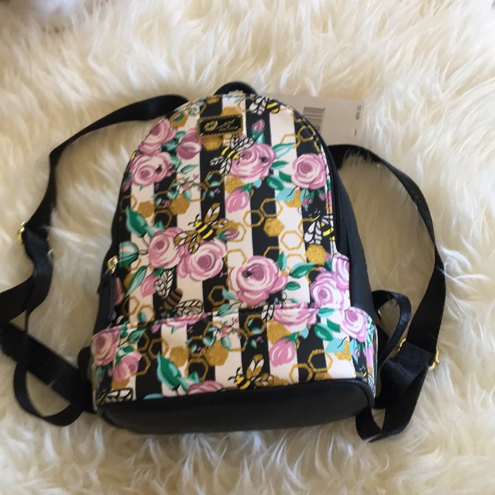 NWT Betsey Johnson Bumble Bee mini back pack